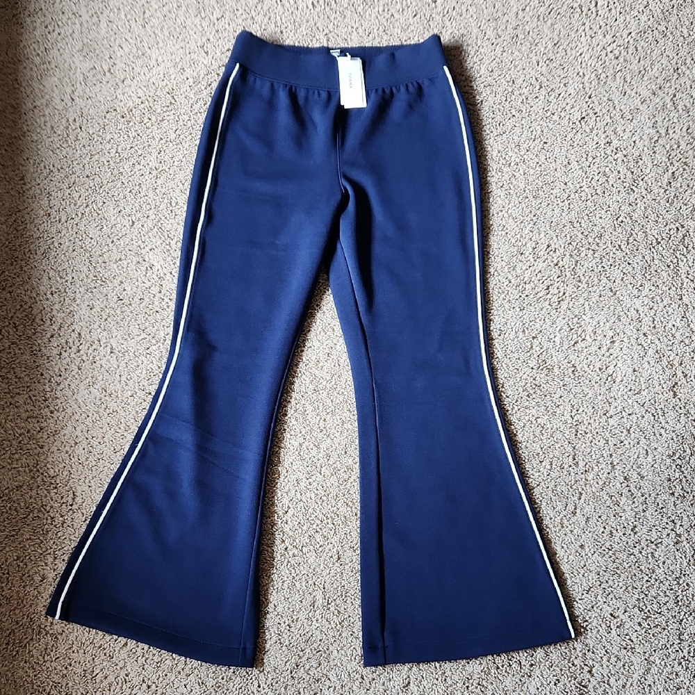 SPANX Blue Flared Track Pants. Originally Mine But I Dont Wear Them.